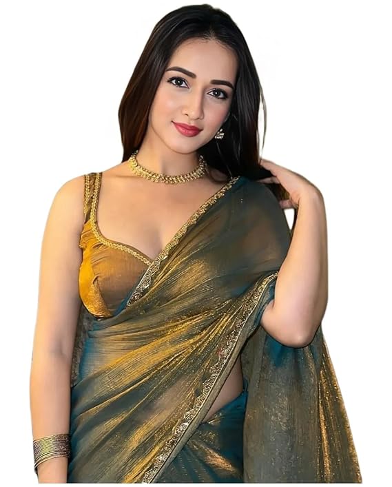 Soft Zimmy Choo Fandy Silk Saree With Hand Work