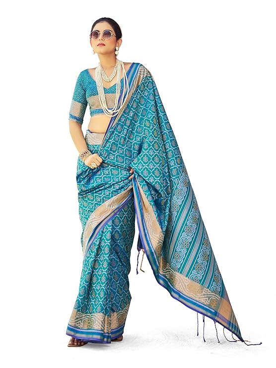 Kanjivaram Woven Soft Silk Saree With Unstiched Blouse Piece