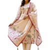 Assam Silk Kurta Pant Set with Printed Dupatta